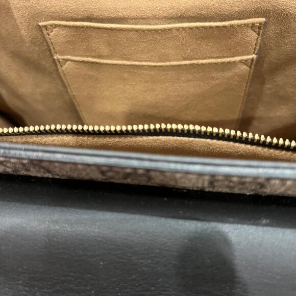 GUCCI BLACK CAMEL LEATHER HANDBAG - Picture 2 of 6